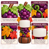 Modèle gonflable de récolte de raisins en gros, décoration publicitaire pour événements extérieurs, vignobles, fermes et festivals