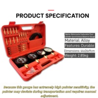 Manomètre de synchronisation de carburateur pour moto à quatre cylindres, kit d'outils de test de synchronisation de carburateur