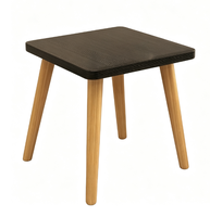 Petite table basse moderne en bois pour salon, 40*40*40cm, meubles de maison avec rangement, multifonctionnelle