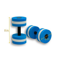 ZONWINXIN approvisionnement d'usine personnalisé Aqua Fitness aquatique mousse exercice haltères pour l'eau aérobic ensemble de 2 bleu