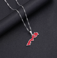 Collier en acier inoxydable doré du Maroc pour hommes et femmes, style ethnique, collier de couple, accessoires transfrontaliers