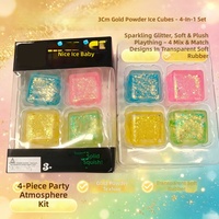 Bonbons de décompression marbrés identiques à la marque, en stock, 4-en-1, petits carrés, jouet scintillant anti-stress