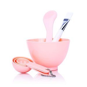 4 en <span class=keywords><strong>1</strong></span> maquillaje cuidado de <span class=keywords><strong>la</strong></span> piel belleza herramientas de plástico DIY máscara facial tazón con espátula - Product Image 5