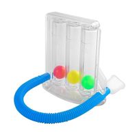 Inspirómetro Inhalación Respiración Dispositivo de entrenamiento respiratorio Espirómetro de incentivo de 3 bolas