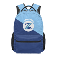 Sac à dos pour ordinateur portable en polyester durable avec logo personnalisé fleurs de Puakenikeni, style décontracté pour étudiants universitaires