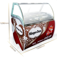 Vitrine Réfrigérée Commerciale pour Glaces et Sorbets avec Garantie de Satisfaction – Congélateur à Popsicles et Vitrine Réfrigérée pour Gelato