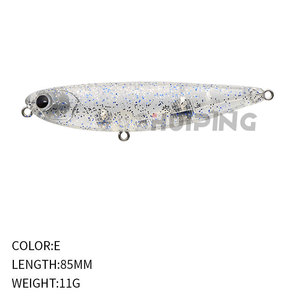 Leurres de pêche à crayon flottant 85mm 11g, leurre collant <span class=keywords><strong>COBRA</strong></span> PUGACHEV'S Walk The Dog appâts durs Wobblers pour brochet au bar - Product Image 4