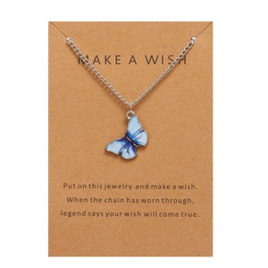 الكورية أزياء لطيف عقد بحلية متدلية على شكل فراشة قلادة للنساء ذهبي اللون بيان قلادة مجوهرات هدايا بالجملة دروبشيبينغ - Product Image 5