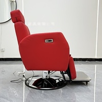 Kursi Perawatan Rambut Kelas Atas - Kursi Salon Rambut yang Dapat Disesuaikan Secara Elektrik untuk Penataan dan Perawatan Rambut.