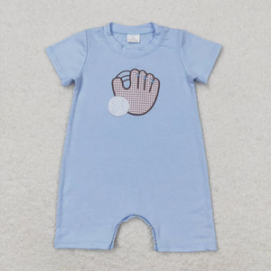 Vêtements d'été en gros Longlv pour bébés et tout-petits, filles et garçons, ensembles décontractés en Spandex/Coton avec broderie baseball, pour frères et sœurs - Product Image 5