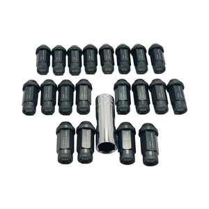 Couleur titane M12x1.5 50MM trou traversant écrou <span class=keywords><strong>de</strong></span> voiture pour Toyota Mitsubishi <span class=keywords><strong>Honda</strong></span> écrous <span class=keywords><strong>de</strong></span> <span class=keywords><strong>roue</strong></span> en alliage d'aluminium forgé - Product Image 1