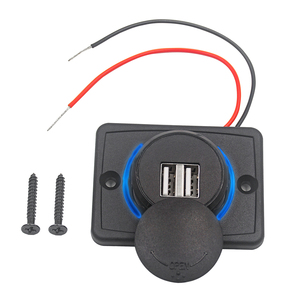 Nhà Máy Bảng Điều Chỉnh Núi Dc12v 24V Không Thấm Nước 3.1A Kép <span class=keywords><strong>USB</strong></span> Cổng Điện Xe Sạc Ổ Cắm Cho Xe Buýt Xe Tải Thuyền Marine - Product Image 1