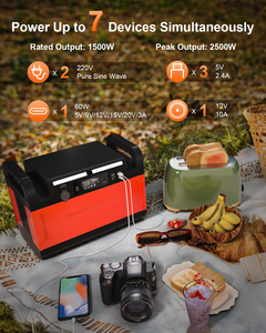 1000W LiFePO4 Portable Power Bank <b>Solar</b> Energy System Reliable Backup Generator - Product Image 4