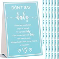 Jouets pour baby shower, Carte de baptême pour bébé, Carte de jeu pour révélation du sexe, Accessoires amusants roses et bleus pour fête de baptême