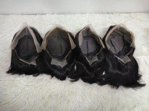 Promotion : Perruques Bob à Dentelle Frontale 13x4, Densité 200%, Grade 10A, Cheveux Humains 100%, Couleur Naturelle, Styles Lisse et Ondulé - Product Image 5