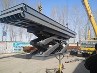Élévateur de voiture à ciseaux hydraulique stationnaire de 1 à 10 tonnes Équipement de levage de garage Quai de chargement Ascenseurs à cargaison à ciseaux