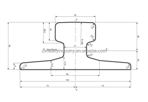 DIN 536 немецкая железная дорога 50Mn, стальной рельс A45, железная дорога, цена - Product Image 5
