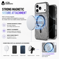 Étui de téléphone transparent durable antichoc personnalisé de luxe pour iPhone 18 Pro Max, coque de protection