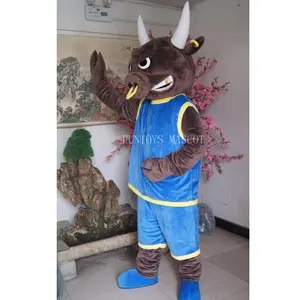 Funtoys sport fursuit sexy bison bull mascot costume for carnival