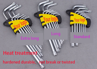 9 pièces fabricant 4 5 6 8 mm outil de réparation de haute qualité pouces sae matériel métrique main personnalisé torx allen clés ensemble de clés hexagonales