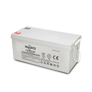 Có thể sạc lại lưu trữ BATTERIE Solaire 12V 100AH 200AH 24V 24Volt pin năng lượng mặt trời tốt nhất Gel Pin