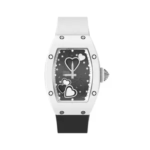 Luxuriöse mechanische Herren uhren für Richard Ceramic Watch Case Sapphire Mirror 50 M wasserdichte Uhr