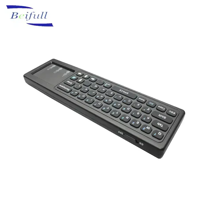 Standart Mini klavye IR uzaktan kumanda hava fare dokunmatik pad ile ev PC için Android TV kutusu IPTV dizüstü PC