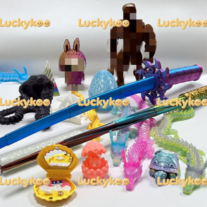 Trứng rồng in 3D Luckykoo mới với con rồng bên trong, quà bất ngờ Lễ Phục Sinh, đồ chơi động vật in 3D, đồ chơi giảm căng thẳng cho trẻ em - Product Image 3