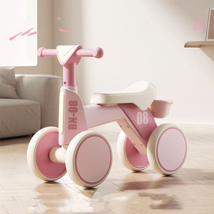 Istaride Vélo d'équilibre à 4 roues pour tout-petits |   Porteur bébé sans pédales pour les enfants de 1 à 3 ans |   Cadeau pour le premier anniversaire - Product Image 3