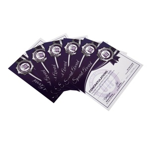 Carta di ringraziamento per le piccole aziende stampa digitale piegata di forma bianca personalizzata 200x150mm 300gsm - Product Image 5