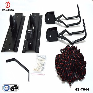 Porte-copie de bicyclette, <span class=keywords><strong>support</strong></span> monté au <span class=keywords><strong>plafond</strong></span>, de rangement, pour <span class=keywords><strong>Garage</strong></span>, poulie - Product Image 3