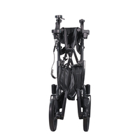 Déambulateur électrique 3-en-1: Marcheur à assistance électrique pliable et léger avec siège et panier pour le soutien à l'extérieur et au shopping