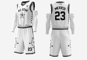 Conjunto de Camisetas de Baloncesto Reversibles Personalizadas con Impresión Completa, Diseño Americano, Logotipo, Uniformes Transpirables de Secado Rápido - Product Image 4