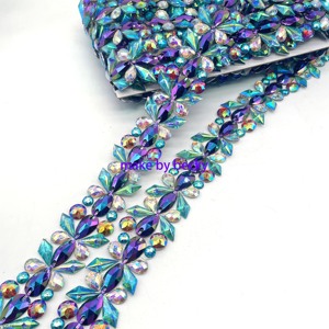 Nhà Máy Bán Buôn Sắt Trên Nhựa Cắt Tỉa Keo Trên Lỏng Lẻo Cho Túi Xách Hàng May Mặc Giày <span class=keywords><strong>Miami</strong></span> Lễ Hội Trang Phục Trong Kho - Product Image 1