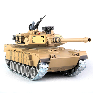 Tanque RC Profesional a <span class=keywords><strong>Escala</strong></span> 1/18, Modelo M1A2 SEP V2 Abrams, Versión Pro de Metal, Dispara Balas de Agua, Control Remoto 2.4G, Modelo Militar - Product Image 1