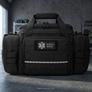Sac de transport d'outils de recherche et de sauvetage en nylon Cordura 1000D technique renforcé résistant à l'eau, sac d'équipement de premiers secours pour les zones sauvages - Product Image 3