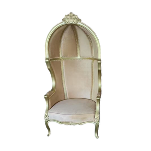 Sedia Trono Queen in <span class=keywords><strong>Legno</strong></span> Massello Stile Europeo di Lusso, Tradizionale Antico Blu e <span class=keywords><strong>Bianco</strong></span> HB010 - Offerta Speciale - Product Image 5