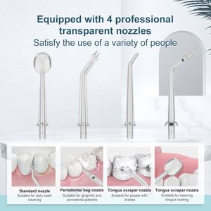 TAHATH Soins bucco-dentaires quotidiens, irrigateur dentaire sans fil rechargeable, étanche IPX6, irrigateur portable de voyage - Product Image 4