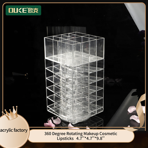 Estante organizador de maquillaje giratorio 360, soporte acrílico para pintalabios de fábrica de Ource - Product Image 2