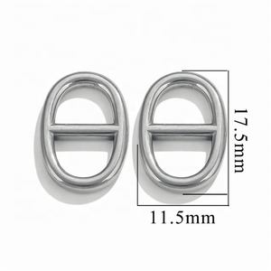 Yiwu aceon thép không gỉ dày vòng dây bình thường thương hiệu phong cách hình bầu dục trứng Nhật Bản từ hình dạng kết nối quyến rũ - Product Image 1