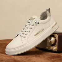 Baskets décontractées pour hommes en cuir microfibre, basses, style vintage rétro, Zapatillas De Cuero Para Hombres, logo personnalisé, vente en gros