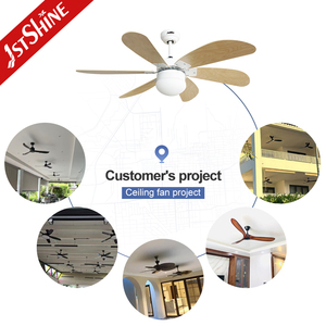 1stshine ventilatore da soffitto decorativo pale MDF elettrico motore a corrente continua ventilatore da soffitto con telecomando - Product Image 5