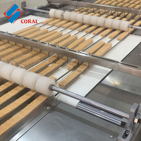 Machine complète de fabrication de gaufres industrielles de grande capacité pour biscuits gaufrés ligne de production d'équipement de fabrication de gaufrettes à chocolat