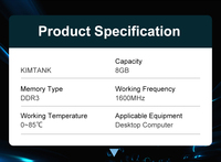 High Quality Ram Module Desktop Memory Ram 2GB 4GB 8GB 1333MHz Ddr3 Ram 1600 Mhz