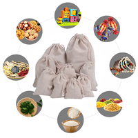 Sacs en lin personnalisables 13x18cm avec cordon de serrage, réutilisables, petits sacs de courses en toile de jute, sacs de rangement pour perruques, sacs cadeaux, sérigraphie