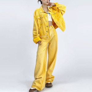 Set di jeans in Denim due pezzi personalizzato da <span class=keywords><strong>donna</strong></span> 2 pezzi in Denim - Product Image 3