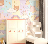 Armoire rose pour chambre à coucher, armoire pour filles, armoire à portes coulissantes pour appartement locatif, armoire à assembler