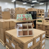 Boîte de rangement en carton recyclable et robuste pour 12/24/36 canettes de boisson, 330 ml, pour canettes de bière, supermarché, avec pelliculage mat et gaufrage