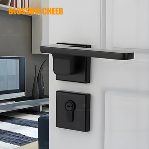 <strong>French</strong> Style Minimalist Zinc Alloy <strong>Door</strong> Lock Set Handle <strong>Knob</strong> for Bedroom Bathroom Home Apartment Office Hotel Use Easy - Product Image 1
