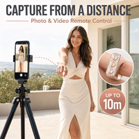 Bague connectée de luxe avec télécommande pour défilement TikTok, prise de vue caméra, et défilement de pages d'e-book pour téléphones mobiles et tablettes iOS et Android